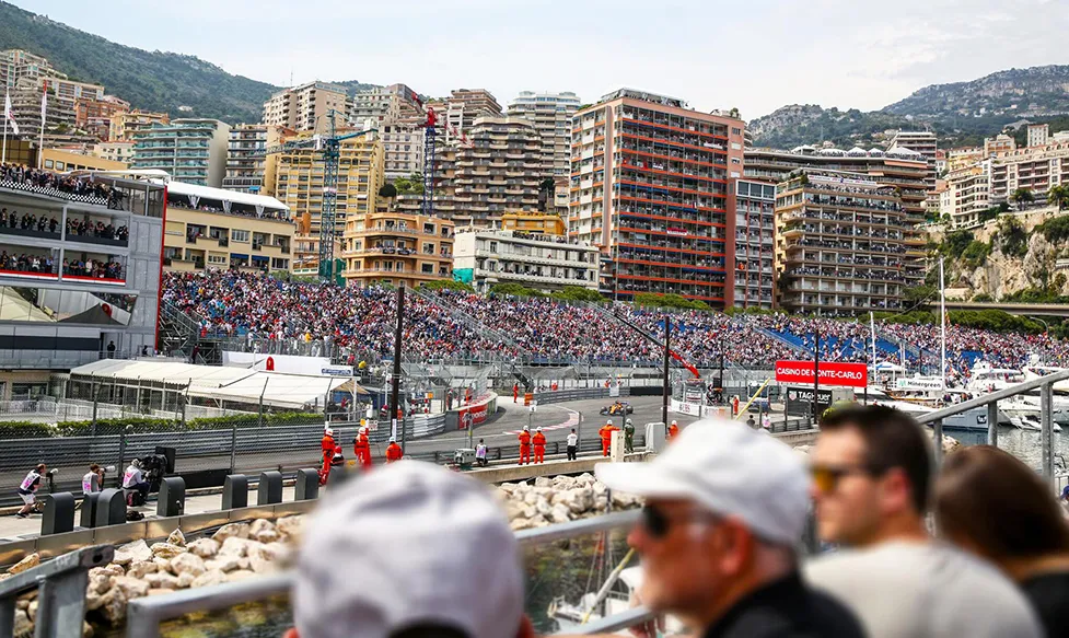 Ultimate Driving Tours’ guests watching the F1 race in Monaco