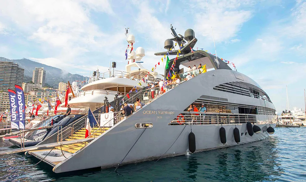 Ultimate Driving Tours’ private superyacht in Monaco harbour for the grand prix