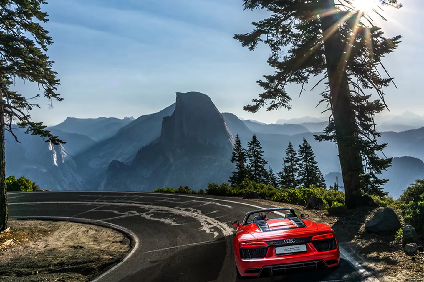 Drive an exotic car through the national parks of the California coastline