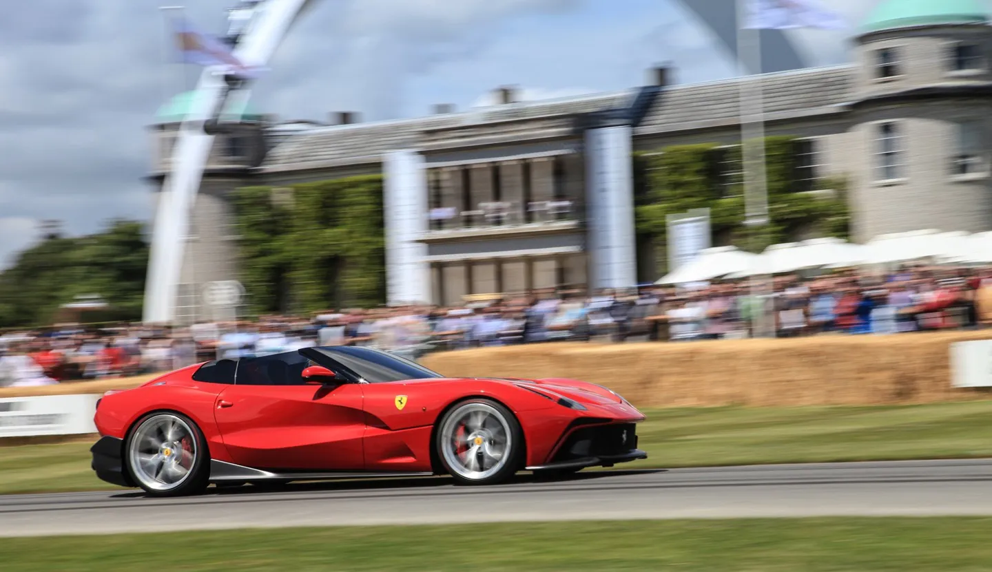 See the latest release supercars do the hillclimb from your luxury Festival of Speed hospitality