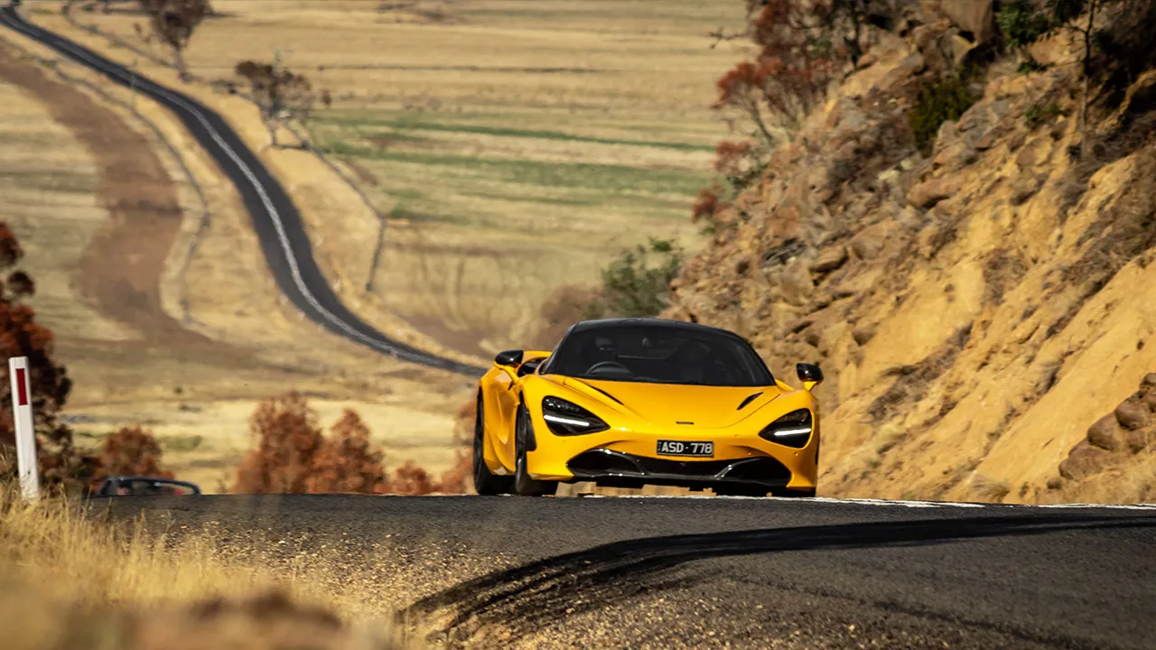 Driving McLaren's finest offerings through rural Victoria