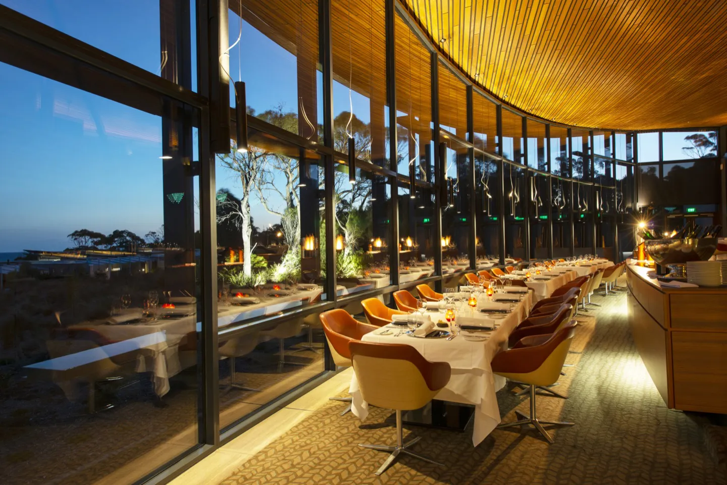Private dining at Palate restaurant in luxury hotel Saffire Freycinet